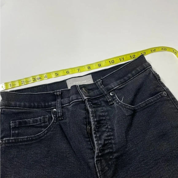 Everlane Black Wash The High Rise Ankle Skinny Denim Size 28 - Picture 8 of 10